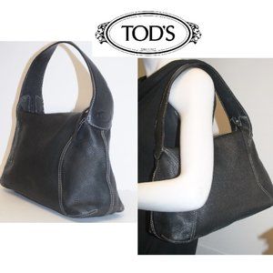 Tod's Never Used Pebbled Leather Hobo Bag